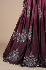Pink And Maroon Ombre Top Bottom SetDSC08444