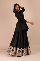 Black Embroidered Top Bottom SetIMG_5172