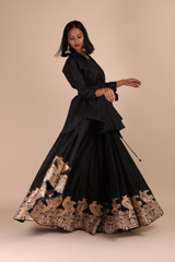 Black Embroidered Top Bottom SetIMG_5176