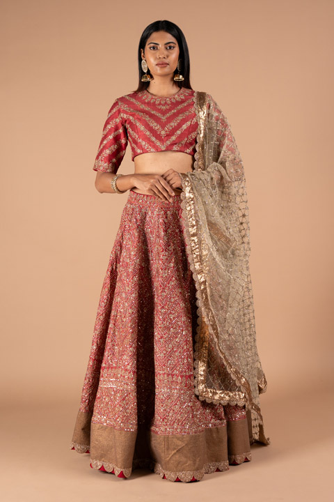 Red Lehenga Set