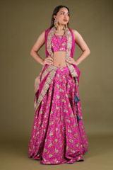 Pink Sequins LehengaDSC03946