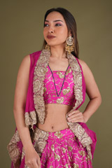 Pink Sequins LehengaDSC03947