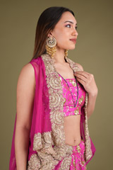 Pink Sequins LehengaDSC03949