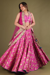 Pink Sequins Lehenga