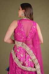Pink Sequins LehengaDSC03956