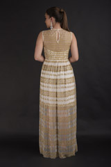 White Laser Cut Gown_DTR2656