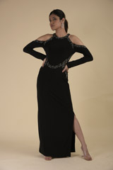 Bonsai Cold Shoulder Gown_DTR0693