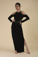Bonsai Cold Shoulder Gown