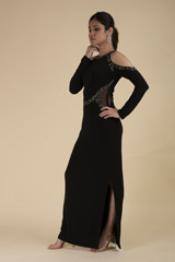 Bonsai Cold Shoulder Gown_DTR0699