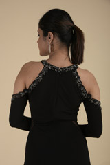 Bonsai Cold Shoulder Gown_DTR0703