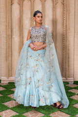 Powder Blue Organza Lehenga Set_DSC6806-Edit