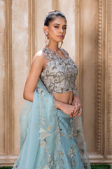 Powder Blue Organza Lehenga Set_DSC6834-Edit