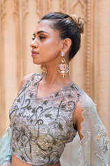 Powder Blue Organza Lehenga Set_DSC6865-Edit