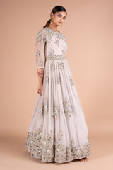 Grey Draped GownDSC06996