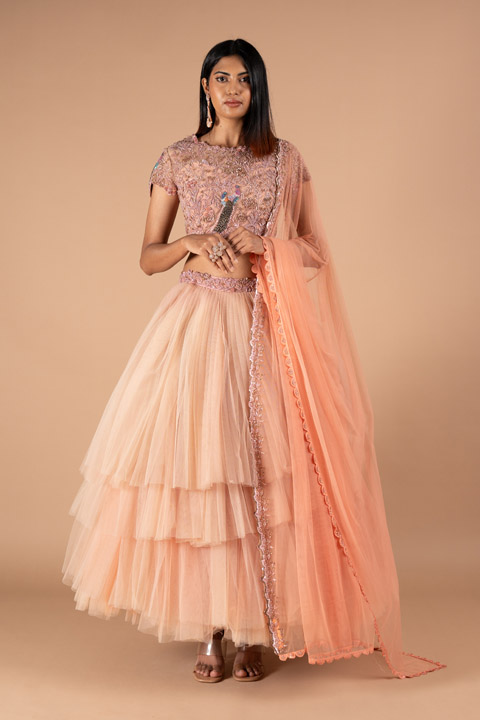 Shades of Pink And Mauve Lehenga