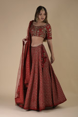 Red Bridal Lehenga Set