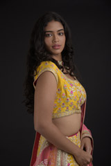 Yellow Gota Embroidered Lehenga Set_SUB8259