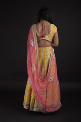 Yellow Gota Embroidered Lehenga Set_SUB8263