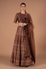 Brown Lehenga Set