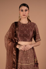 Brown Lehenga SetDSC00754