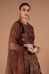 Brown Lehenga SetDSC00755