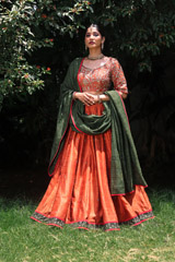 Orange Lehenga SetIMG_9014