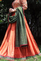 Orange Lehenga SetIMG_9027