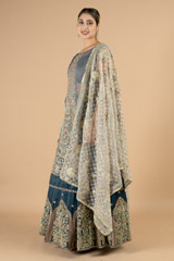 Midnight Blue Gota Patti Lehenga setDSC08990