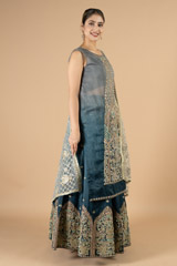 Midnight Blue Gota Patti Lehenga setDSC08991
