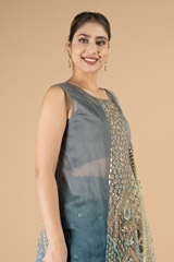 Midnight Blue Gota Patti Lehenga setDSC08992