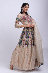 Cream Garden Lehenga SetIMG_9003