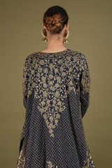 Blue Banarasi Silk LehengaDSC02173