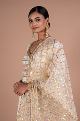 White Aari And Gota AnarkaliDSC05597