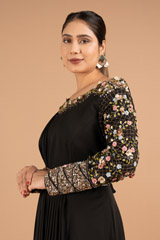 Black Drape & Wrap GownDSC01798