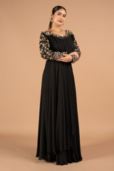 Black Drape & Wrap GownDSC01801