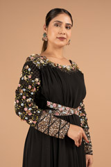 Black Drape & Wrap GownDSC01802