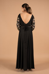 Black Drape & Wrap GownDSC01805