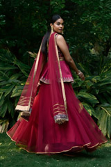 Maroon Peplum Lehenga_DSC0105