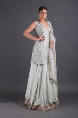 Mint Embroidered LehengaIMG_9306