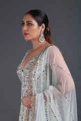 Mint Embroidered LehengaIMG_9309