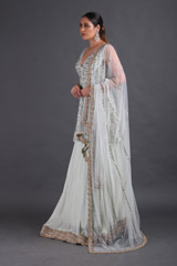 Mint Embroidered LehengaIMG_9310