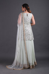 Mint Embroidered LehengaIMG_9313-Recovered