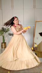 Beige Layered Gown1