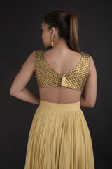 Beige Layered Gown_DTR2797