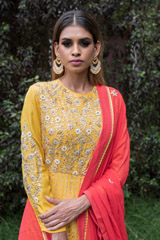 Ochre Silk Ghera Anarkali_DSC0963-Edit