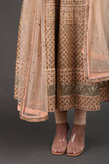 Peach Embroidered AnarkaliIMG_3521