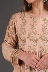 Peach Embroidered AnarkaliIMG_3522