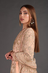 Peach Embroidered AnarkaliIMG_3523