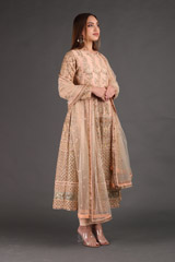 Peach Embroidered AnarkaliIMG_3525