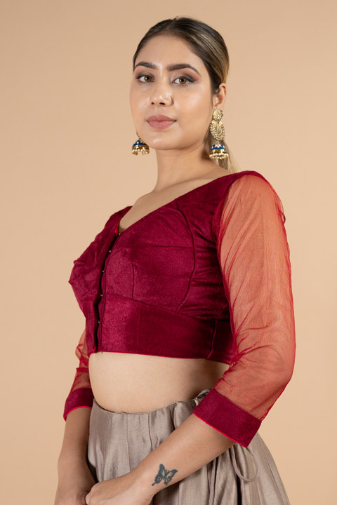 Maroon Blouse